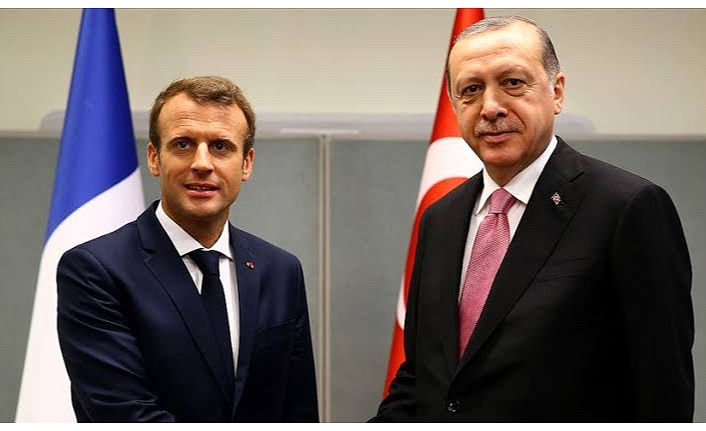 Cumhurbaşkanı Erdoğan Fransa Cumhurbaşkanı Macron ile Görüştü