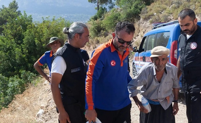 Mersin'de kayıp yaşlı adam 30 saat sonra bulundu