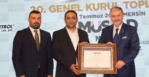 MÜSİAD'tan Başkan Yılmaz'a fidan sertifikası
